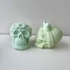 3D Форма для свечи в виде черепа из силикона DIY Украшение на Хэллоуин Формы для литья из эпоксидной смолы и гипса Инструменты для домашнего декора