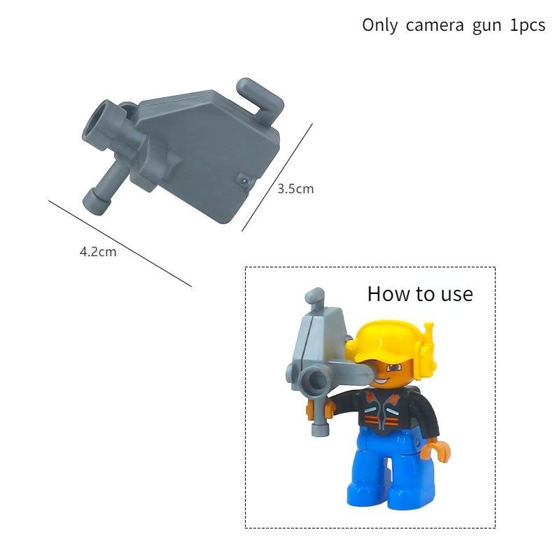 Большие строительные блоки Аксессуары Железнодорожные пути Дорожные знаки Светофор Дорожное заграждение Парковочный столб Забор Совместимые Серия для улицы Детские игрушки