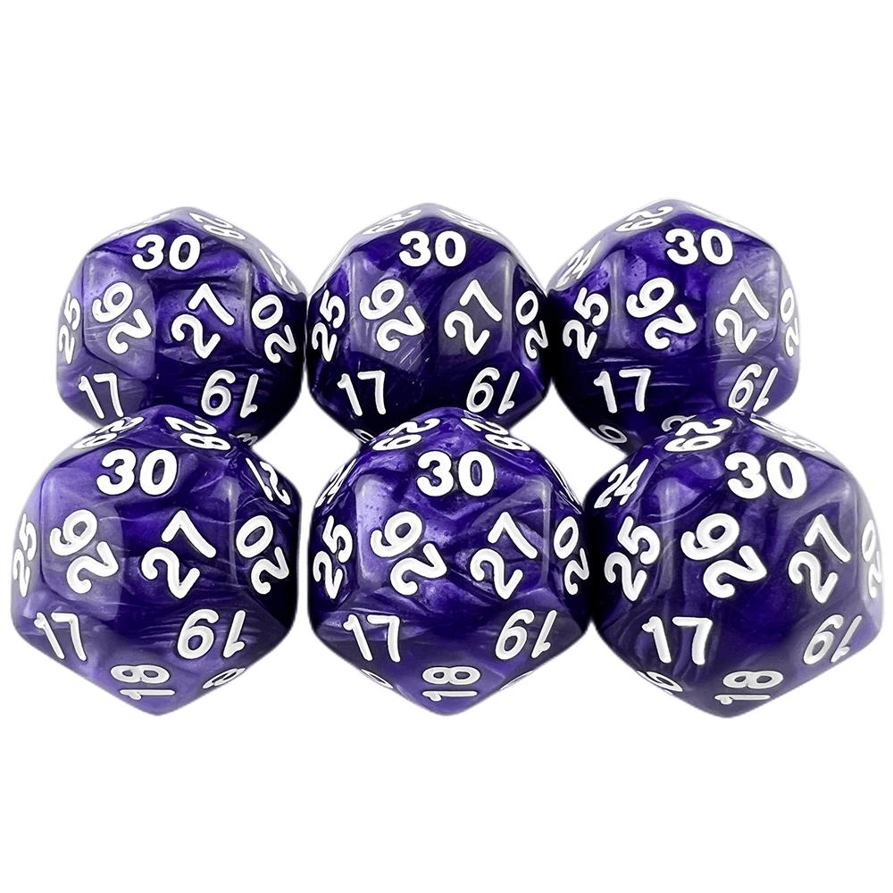 D30 игральные кости многогранные игральные 1 шт 30-гранные игральные кости для настольных игр развлечения аксессуары