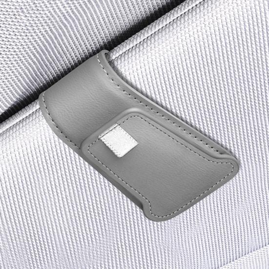 Magnetic Sunglasses Clip for Car Visor Faux Leather Glasses Holder Clip Car Interior Sunglass Holder