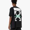 Off-White Waterfall Short Sleeve Over Tee Black / Multicolor Men Tops OMAA038E191850151088