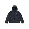 Logo Printed Casual Sports Hooded Warm Cotton Jacket Outdoor Quilted Lightweight Cotton Down Men Jackets Black 599142-01