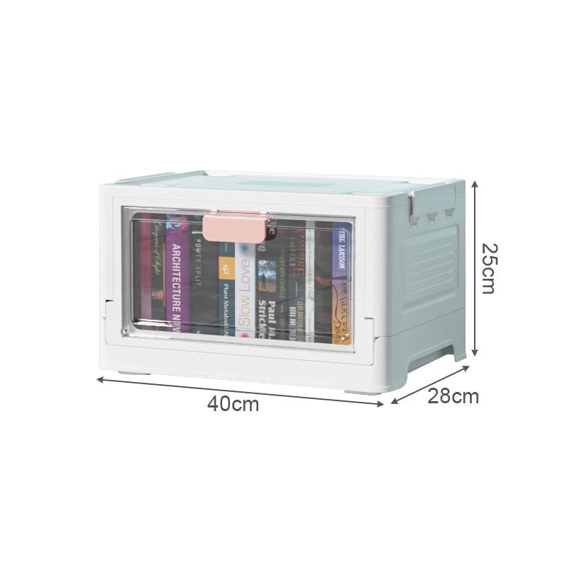 Складной ящик для хранения большой емкости, штабелируемый органайзер для мелочей, ящик для хранения игрушек в спальне, сортировочная коробка для мелочей для дома с прозрачными окнами