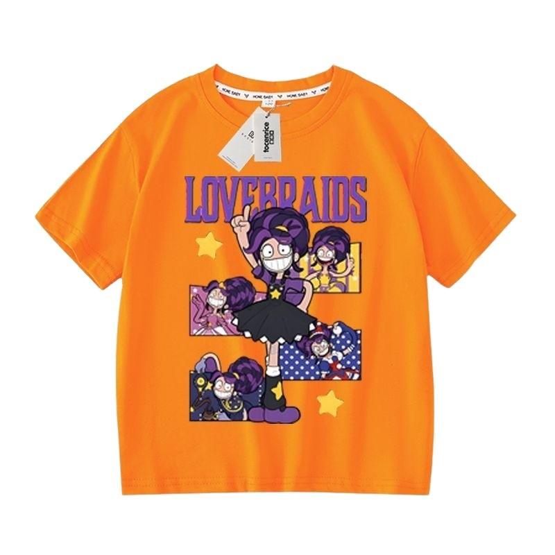 Детская футболка с коротким рукавом для девочек Lily Lovebraids с принтом