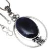 Necklace Blue Sodalite Gemstone Handmade Antique Jewelry 2.25"