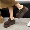 Модные зимние женские ботильоны 2025 года, новые, увеличивающие рост, на толстой подошве, Botas Mujer, повседневные, без застежек, теплые, плюшевые, женские, классические зимние ботинки