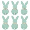 6PCS/Set Easter Bunny Felt Cutlery Holder Bag Tableware Knife Fork Cover Bag Party Accessories Happy Easter Party Decorations