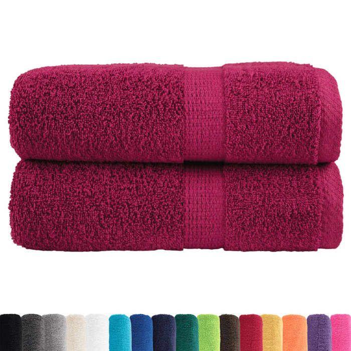 VidaXL Superior Quality Guest Towels 2 Pcs, Bath Sheets, Hand Towels, Face Towel Bathroom, 137206