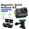 Магнитный адаптер-крепление с быстрым отсоединением AMAGISN для GoPro Hero 12/11/10/9/8/11 Mini/Max из алюминиевого сплава, аксессуар для экшн-камеры