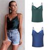 Summer Sexy Top Shirts Fairy Grunge Women Silk Satin Femme Clothes Strappy Camisole Tops Vest Camis Tank For Ladies