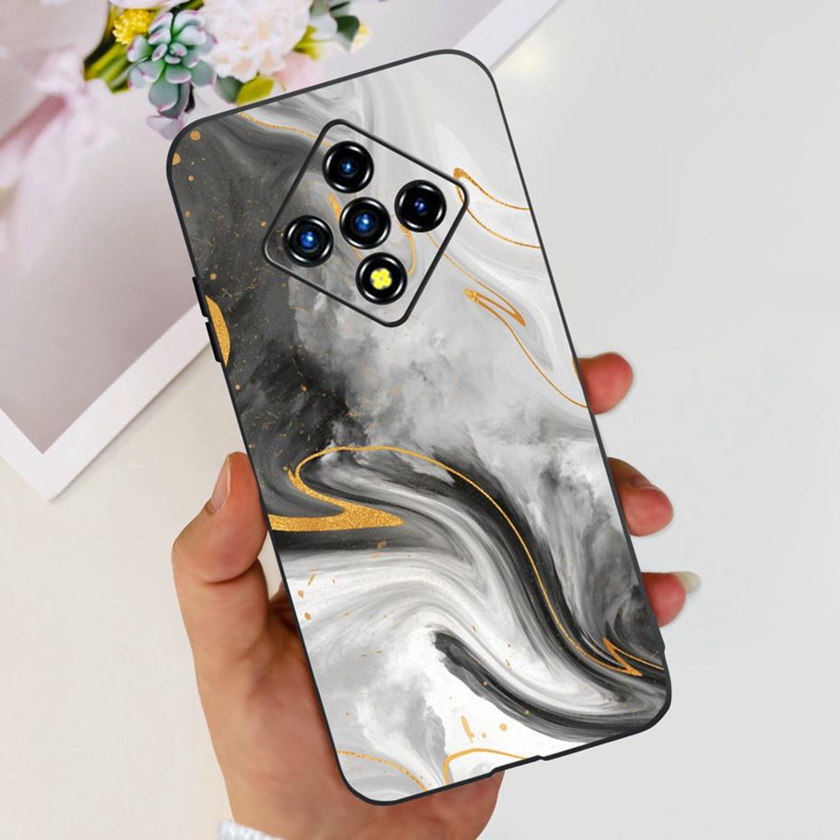 Для Infinix Zero 8 8i X687 X687B Модный Чехол-Броня в Стиле Дракона Металлический Покрашенный Чехол Для Infinix Zero8 Zero8i Черный Силиконовый Мягкий Чехол для Телефона
