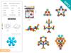 3D Rotating Plum Blossom Building Blocks Interlocking Snowflake Toy Preschool Educational STEM Toy for Kids
