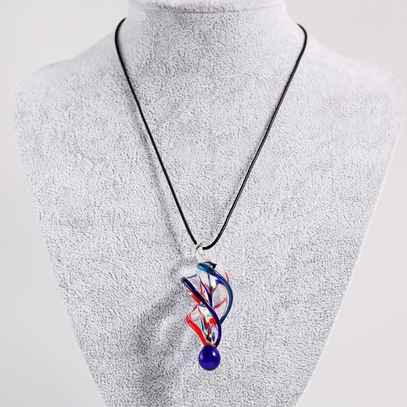 Стеклянные ожерелья, серьги для женщин, нерегулярное ожерелье с подвеской, модные ювелирные изделия для вечеринок