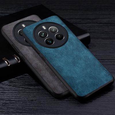 Премиальный чехол для телефона из искусственной кожи для Realme 12 Pro Plus 5G, устойчивый к царапинам однотонный чехол для Realme 12 Pro Case