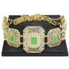 Gold Color Metal Belt Ladies Square Belt Crystal Bridal Jewelry Body Chain