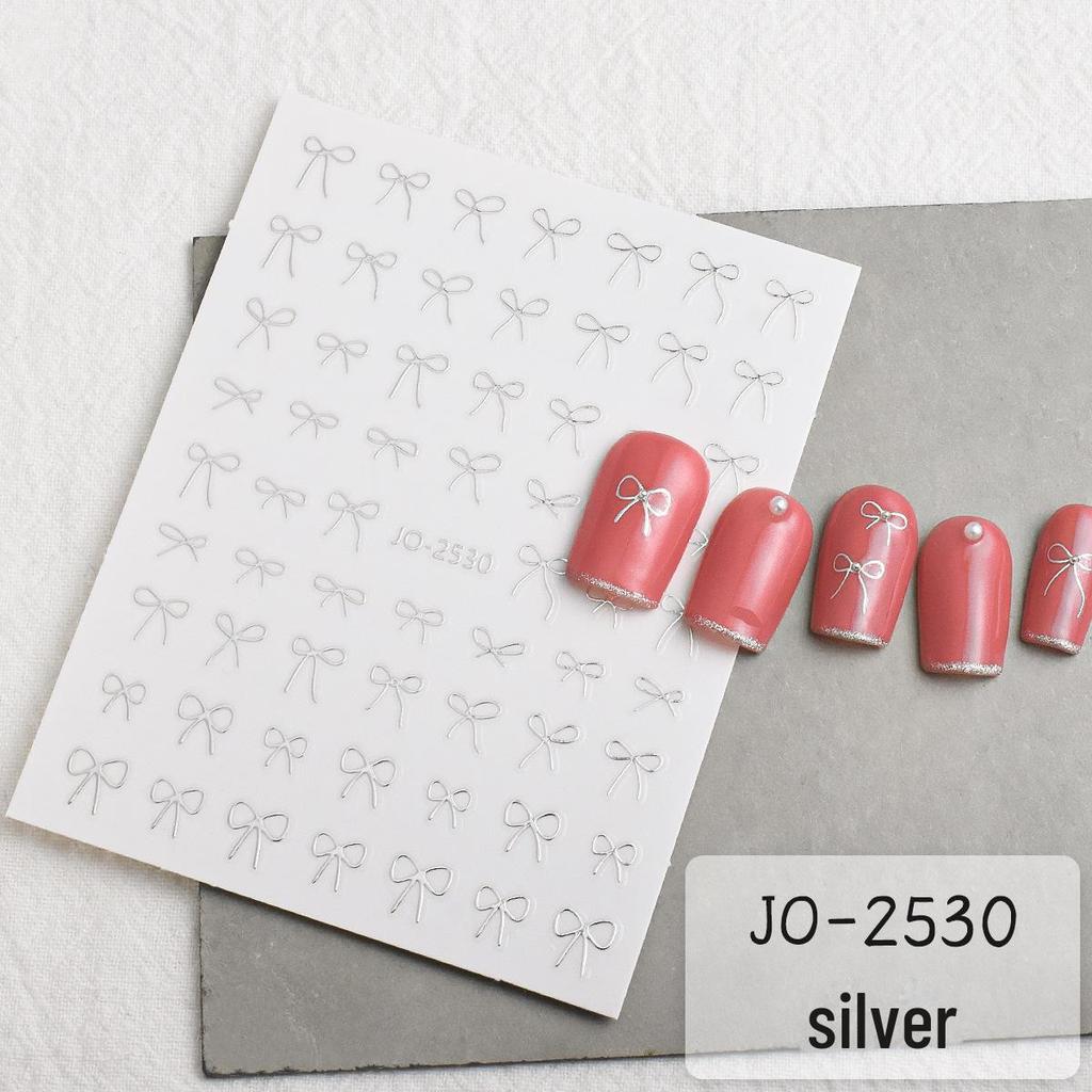 Модные наклейки-бантики для нейл-арта 2024 года — самодельные французские ленточные наклейки