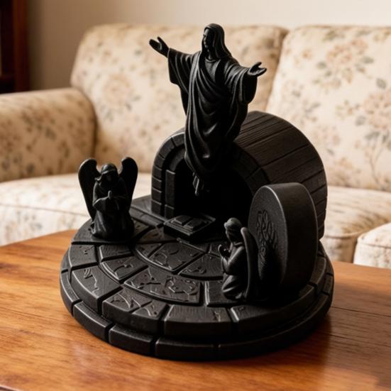 3D-печатные украшения Воскресение Компактная настольная скульптура 3D-печатное Тепло Исцеление Украшение для Пасхального праздника