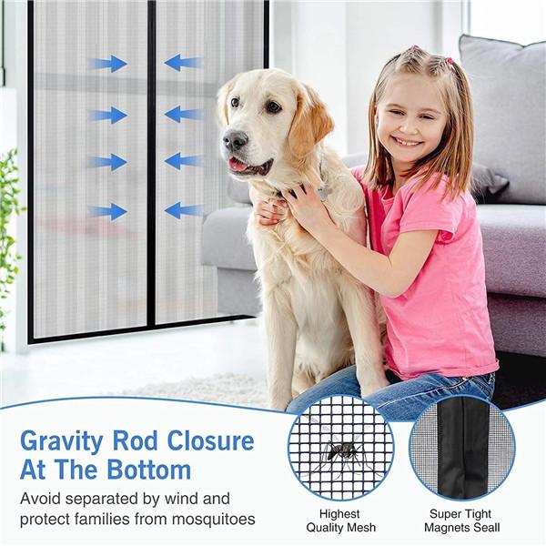 2022 Новый магнитный экран, дверная занавеска, противомоскитная сетка, сетка от насекомых, автоматическое закрытие, простая установка