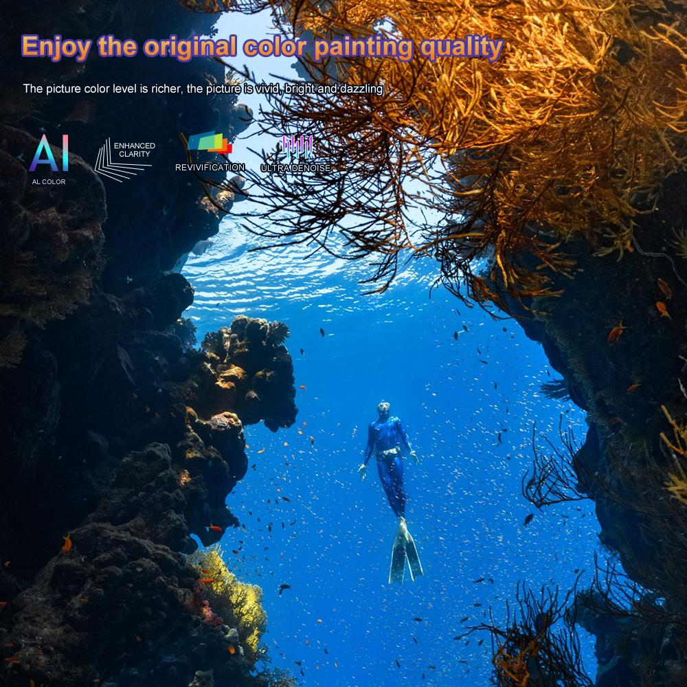 Vivicine Портативный проектор для домашнего кинотеатра A6 с ОС Android 9.0 и разрешением 1080p Full HD