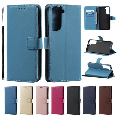 Чехол из искусственной кожи для Samsung Galaxy S23 S21 S20 FE Ultra S10 Lite S10e S9 S8 Plus Note 20 10 9 8 с отделением для карт и складным чехлом-кошельком
