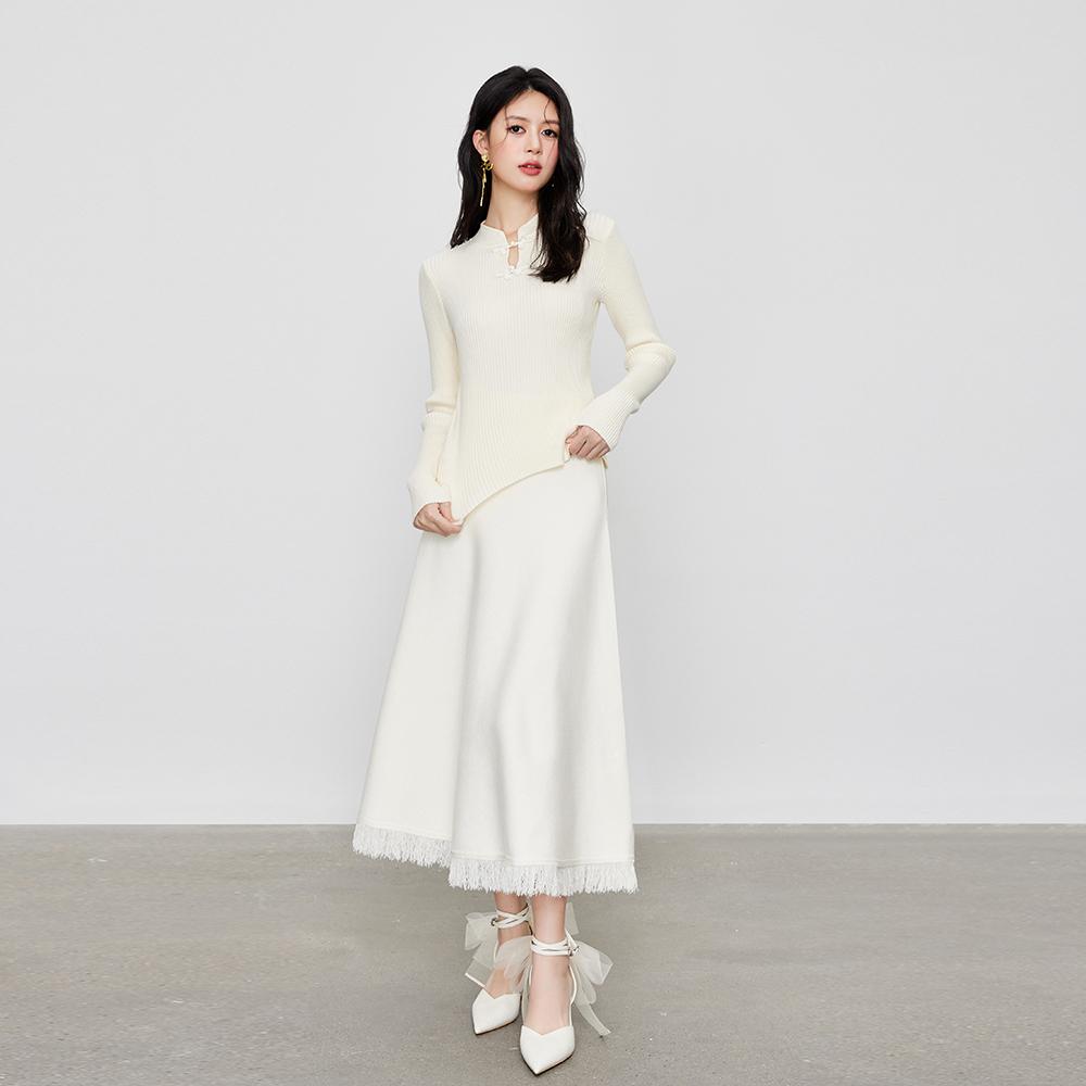 MIXMAX Casual Versatile Temperament Fashionable Age Reducing and Slimming Skirt