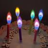 Birthday Colorful Flame Candle Baking Cake With Decorative Children'S Party Atmosphere Photo Creative Props