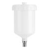 Plastic Cup Air Gravity Paint Pot Thread Connector for Spray Gun Tool 600ml Capacity