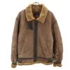 Sheepskin B-3 Mouton Jacket 38 Brown Men's Used