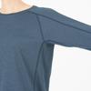 Millet Caster Wool II Crew Long Sleeve Mountaineering Sapphire Size L Women's Top, MIV01988, (New Logo),