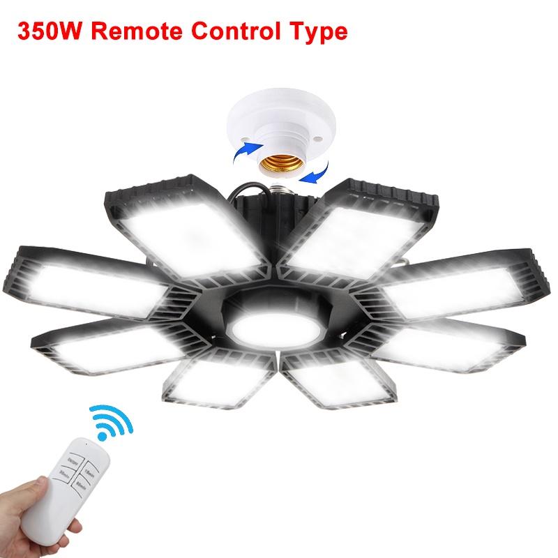 AC 85-265V 250W 6500K E27 Светодиодная лампа для гаража Регулируемая деформируемая лампа Потолочный светильник для магазина/склада/мастерской