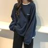 Autumn New Korean Letter Loose Fit Long Sleeve Sweatshirt Women's Thin Outerwear Fashion