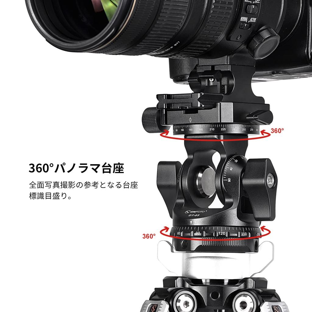 Головка панорамирования SWFOTO зажимная головка монопода Arca Swiss DT-03R 2-way 2-way (пластина включена)