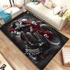 Gothic Horror Female Skull Dead Girl Area Rug,Carpet Rug for Home Living Room Bedroom Sofa Doormat Decor,kids Non-slip Floor Mat