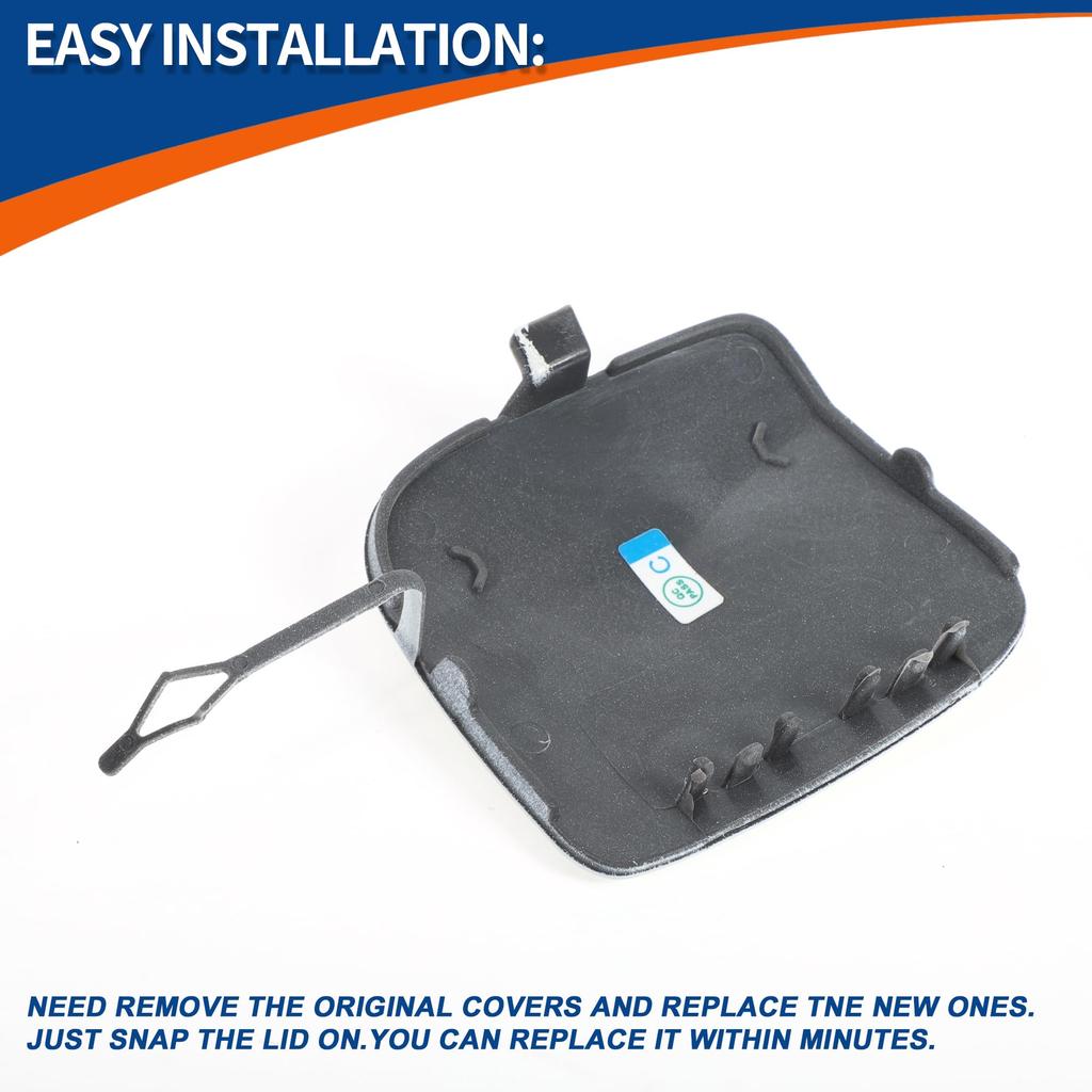 ACROPIX Front Car Bumper Toe Hook Cover Cap for BMW 1 Series F20 LCI Sedan and F21 LCI Wagon Pure 1 Piece (2015-2018), White,