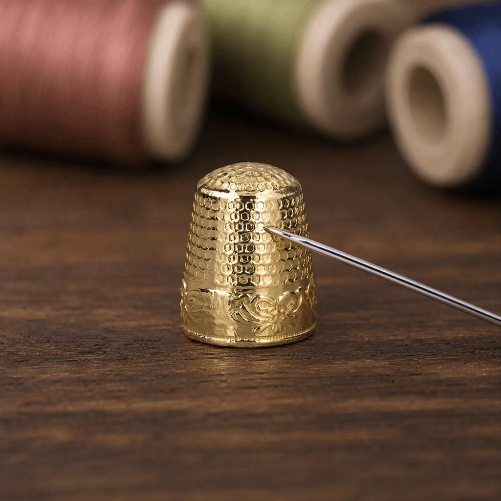 10pcs Metal Finger Protector Thimbles Hand Sewing Thimbles Quilting Craft Supplies