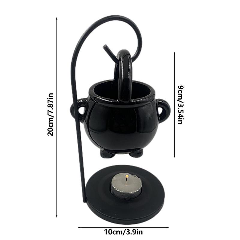 Hanging Cauldron Wax Burner Witch Caldron Pot Candle Holder Witchcraft Supplies Essential Oil Incense Aroma Diffuser Home Decor