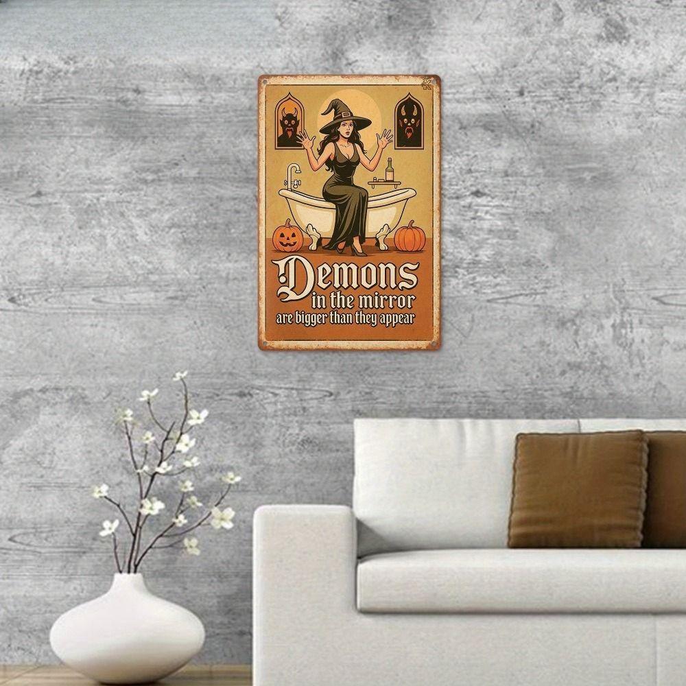 Halloween Poster On the Wall, Metal Plaque 20x30cm