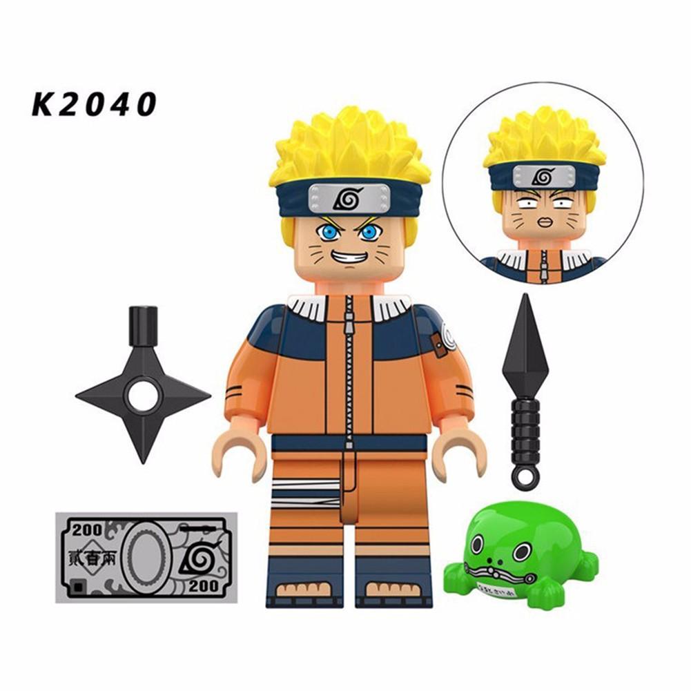 Cartoon Ninja Series Minifigures Naruto Uzumaki Children Assembled Building Block Doll Toys For Kids Educational