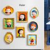 Магнит с 3D-рисунком из смолы: Фото рамка «Знаменитые картины и фигуры»