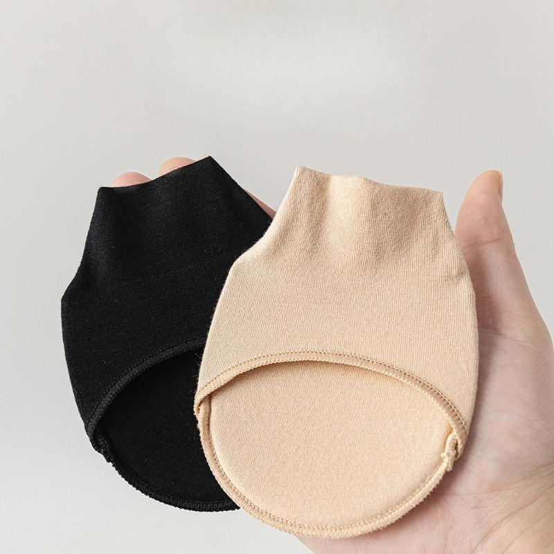 Women's Summer Thin High-heeled Socks, Spring Cotton Sweat-absorbing Forefoot Socks, Summer Shallow-mouthed Invisible Anti-slip Half-foot Socks