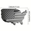 2pcs Small Matte Black American Flag Sticker Decal for Car 3D US American Flag Emblem Decals for Trucks for Truck Car Motorcycle