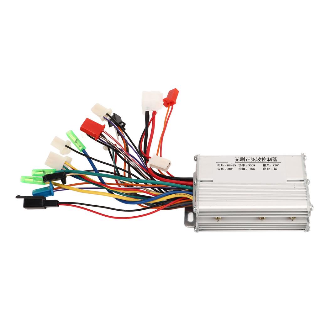 Контроллер для электровелосипеда 48 В 350 Вт, бесщеточный, из алюминиевого сплава, контроллер бесщеточного мотора для электросамоката для модификации