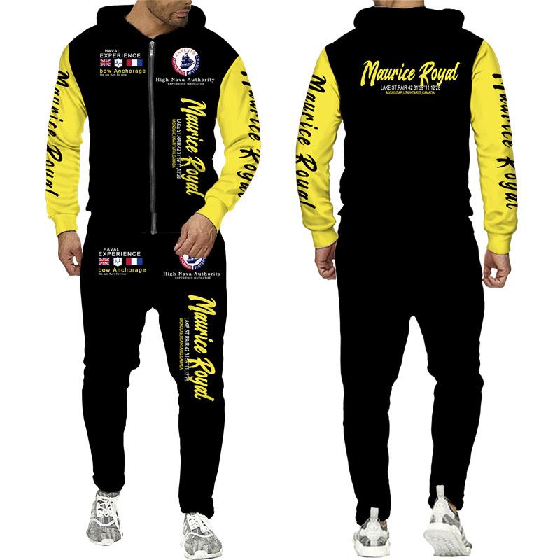 Модная толстовка с буквенным принтом/толстовка на молнии/брюки/комплект повседневный мужской женский спортивный костюм спортивная одежда одежда для пар хип-хоп комплект из 2 предметов