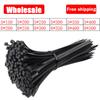 Wholesale Self-locking Plastic Nylon Cable Tie Black 5*200mm Cable Tie Fastening Ring 8*400mm Large Cable Tie Zip Wrap Strap Tie