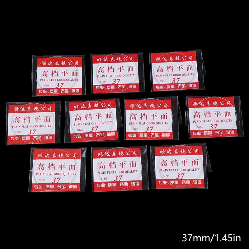 10 шт. 28-39 мм плоское минеральное стекло для часов, запасная часть для плоских часов, толщина 1 мм для ремонта часов