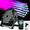 36 светодиодных ламп Par RGB LED для сценической вечеринки, рождественских DJ-светильников, танцевальных студий, пульт дистанционного управления и DMX, активируемая звуком лампа для дискотеки и бара