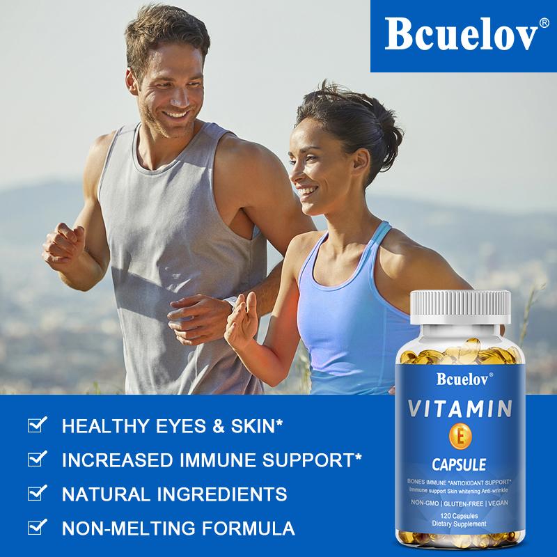 Vitamin E Capsule - Antioxidant Support Formula - 120 Veggie Capsules
