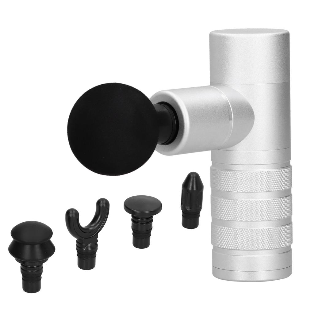 Мини-массажер для фасции из алюминиевого сплава с электрической вибрацией, многофункциональный массаж с зарядкой через USB