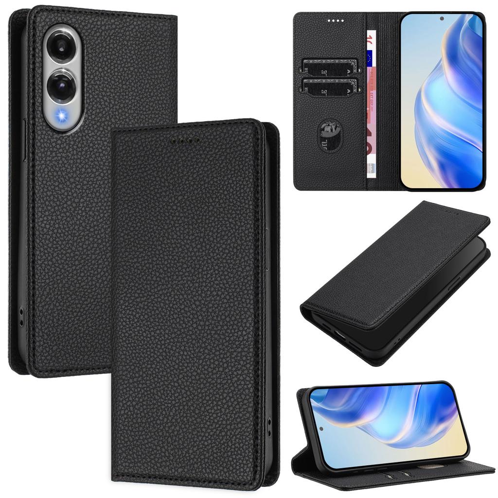 Для Samsung Galaxy S25 Edge Чехол-кошелек Блокировка RFID Кожа с текстурой личи Мобильная накладка