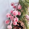Upside Down Hanging Pine Branches, American Christmas Pine Cones Wall & Door Hanging Rattan Wreath, Restaurant Xmas Tree Decor Props